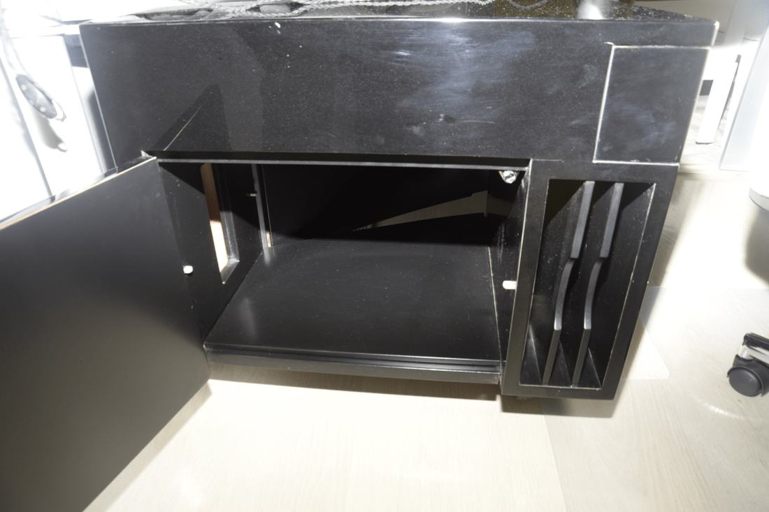 An empty office desk